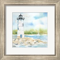 Framed 'East Coast Lighthouse I' border=