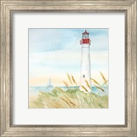 Framed 'East Coast Lighthouse II' border=