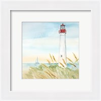 Framed 'East Coast Lighthouse II' border=