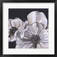 Blue & White Floral I Framed Print