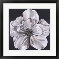 Blue & White Floral III Framed Print