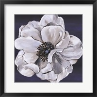 Blue & White Floral IV Framed Print