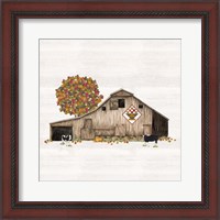 Framed 'Fall Barn Quilt I' border=