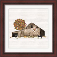 Framed 'Fall Barn Quilt I' border=