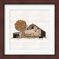 Framed 'Fall Barn Quilt I' border=