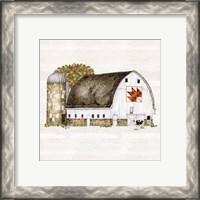 Framed 'Fall Barn Quilt II' border=