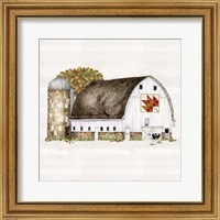 Framed 'Fall Barn Quilt II' border=