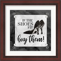 Framed 'Fashion Humor V-Shoes Fit' border=