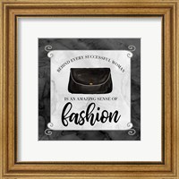 Framed 'Fashion Humor IX-Sense of Fashion' border=