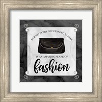 Framed 'Fashion Humor IX-Sense of Fashion' border=