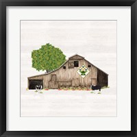 Spring & Summer Barn Quilt I Framed Print
