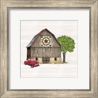 Framed 'Spring & Summer Barn Quilt II' border=