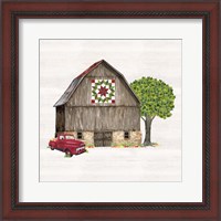 Framed 'Spring & Summer Barn Quilt II' border=