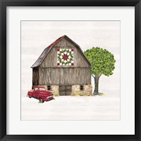 Spring & Summer Barn Quilt II Framed Print