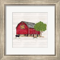 Framed 'Spring & Summer Barn Quilt III' border=