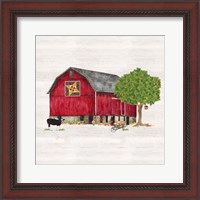 Framed 'Spring & Summer Barn Quilt III' border=