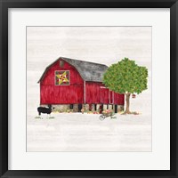 Framed 'Spring & Summer Barn Quilt III' border=