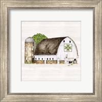 Framed 'Spring & Summer Barn Quilt IV' border=