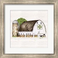 Framed 'Spring & Summer Barn Quilt IV' border=