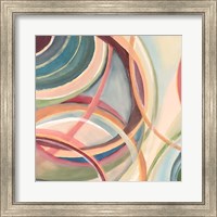 Framed 'Overlapping Rings I' border=