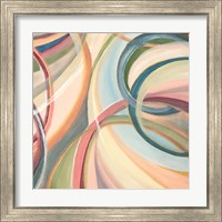 Framed 'Overlapping Rings III' border=