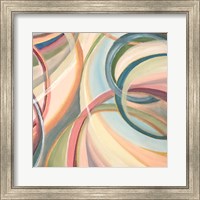 Framed 'Overlapping Rings III' border=