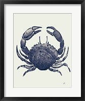 Ocean Finds V Navy Framed Print