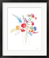 Framed Semi Abstract Floral II