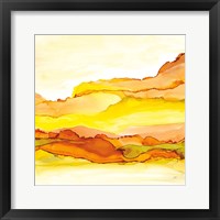 Framed 'Yellowscape I' border=