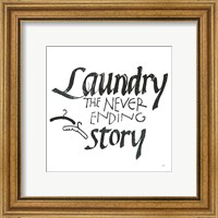 Framed 'Laundry Room II White' border=