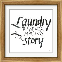 Framed 'Laundry Room II White' border=