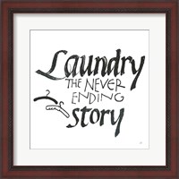 Framed 'Laundry Room II White' border=