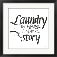 Framed 'Laundry Room II White' border=