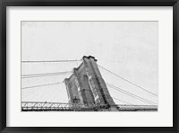 Framed Brooklyn Bridge From Below