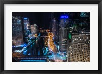 Framed Chicago Nights