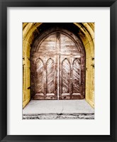 Framed Golden Cathedral Door I