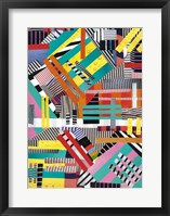 Framed Colorful Abstract Lines