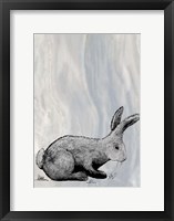 Framed Bunny on Marble IV