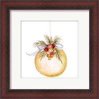 Framed 'Holiday Ornament I' border=