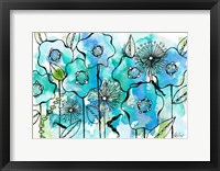 Framed Blue Tone Garden