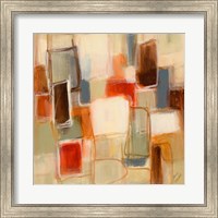 Framed 'Peaceful Prelude Square II' border=