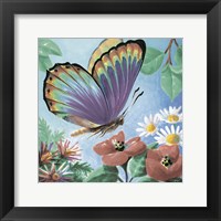 Butterfly Flowers I Framed Print