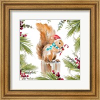 Framed 'Holiday Squirrel' border=