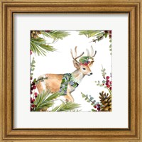 Framed 'Holiday Deer' border=