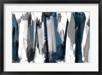 Silver And Dark Rhythm II Framed Print