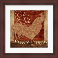 Framed 'Wake Up Sleepy Head' border=