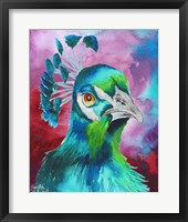 Framed Peacocks of a Feather