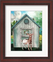 Framed 'Goat Shed I' border=