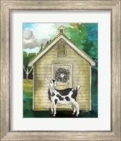 Framed 'Goat Shed II' border=