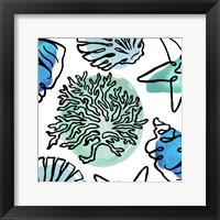 Coastal Contours Fusion IV Framed Print